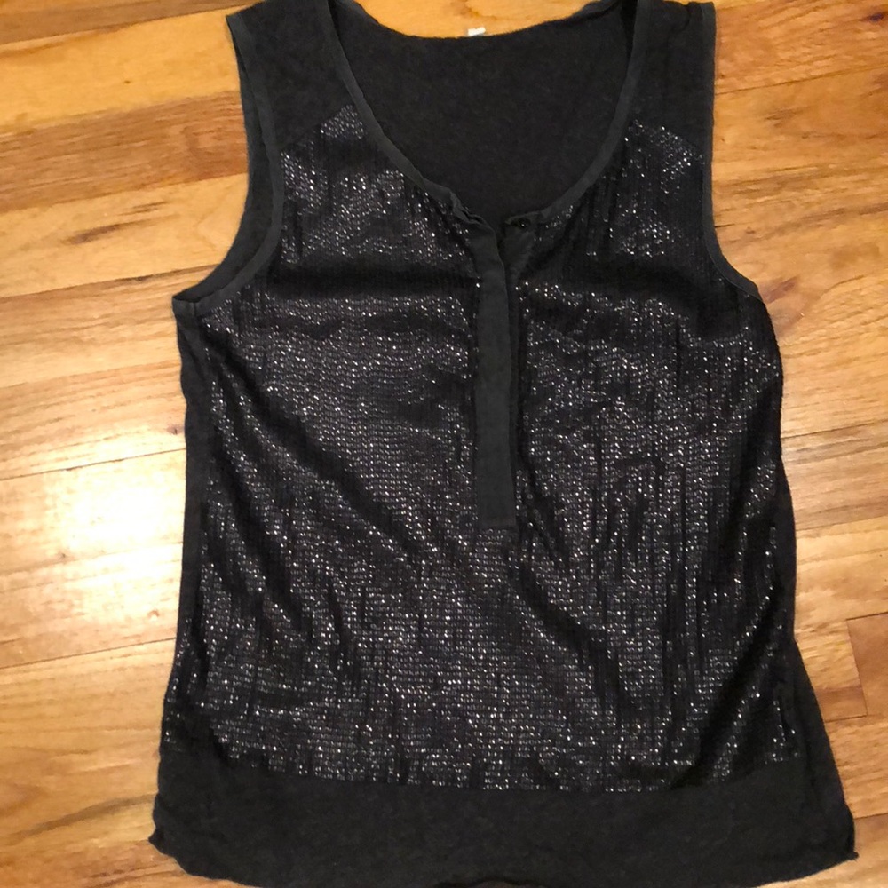 Super cute J.crew grey sequin tank top